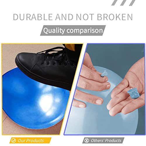 Image of Party Propz Light Blue Balloons For Decoration - Pack of 50 Pcs Dark Blue Balloons For Decoration | Balloons For Birthday | Birthday Decoration Items For Boy | Metallic Balloons (Latex)