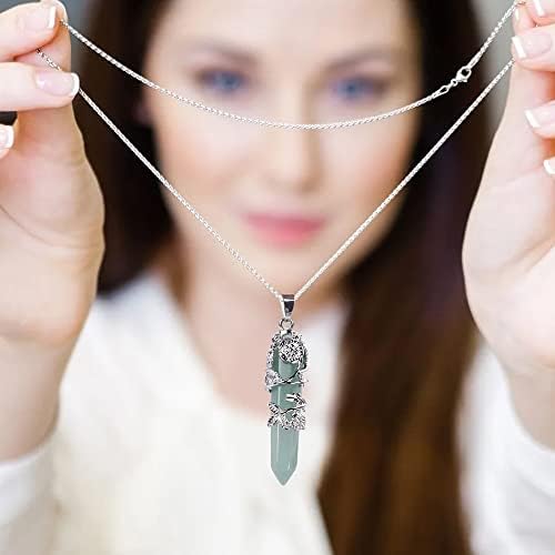 MYBOTA Crystal Necklaces for Women Stylish With Silver Chain,Crystal Necklace Pendant,Personalised Handmade Necklace for Best Friend,Sister,Friendship,Ladies,Mother,Daughter,Teenage Girls