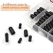 ISPINNER 100pcs Rubber Vacuum Caps Assortment Kit, Hose End Caps for Carburetor, Manifold, Automotive 3/16