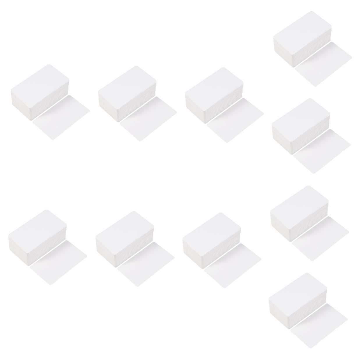 NUOBESTY Lot De 10 Cartes De Vocabulaire Kraft Vierges Cartes Flash De Message Blanches Vierges De Notes De Bureau 100 Pièces X 10
