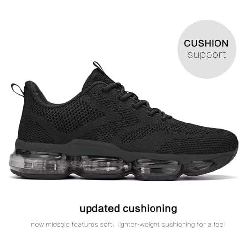 Image of Mens Running Shoes Air Low Top Comfort Walking Lace Up Sneakers Breathable Fashion Tennis Sport Gym Fitness Cross Trainers