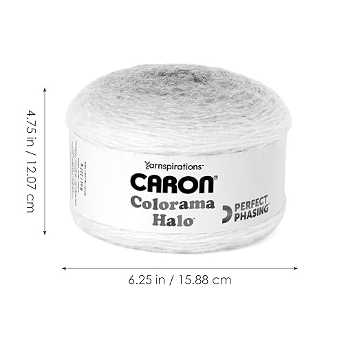 Image of Caron Colorama Halo Cake Caron Beeswax Frost Yarn - 2 Pack of 8oz /226.79g - 71% Acrylic,18% Nylon,11% Polyester - #5 Bulky - 60 Yards for Knitting, Crocheting & Crafts