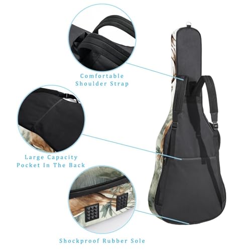 Sac pour guitare acoustique de 101,6 cm multicolore avec protection - 3