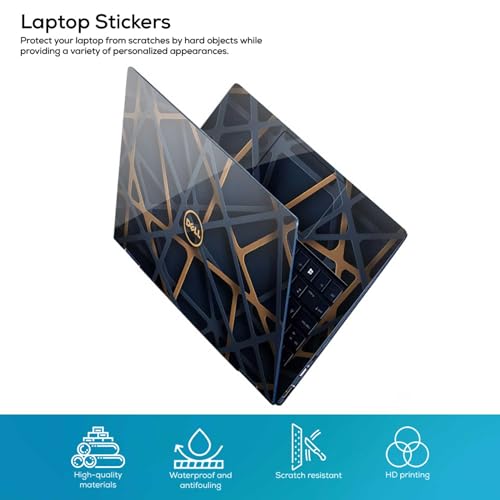 Image of DSGN 143 Full Body Laptop Skin Bubble-Free| Laminated| Removable| HD Quality Sticker for Laptops Upto 15.6 Inches Compatible with DELL