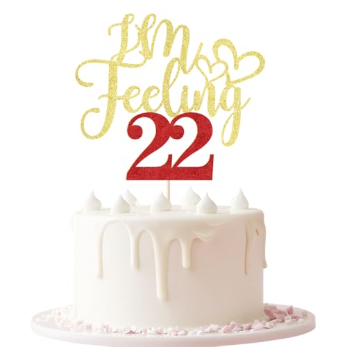 Keoysek I'm Feeling 22 Cake Topper 22nd Birthday Cake Topper