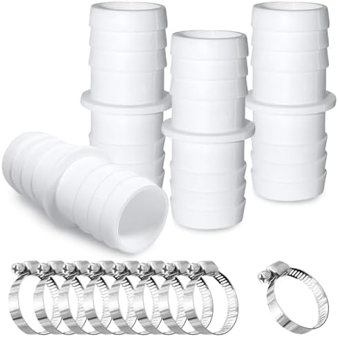 RYAN 4er Set Schlauchverbinder 32–38 Mm Inklusive 8 Schlauchschellen – Perfekt Für Pool, Garten Und Wasseranschlüsse