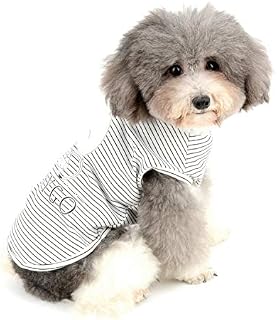 Zunea Dog T Shirts for Small Dogs Girl Boy Striped Vest Summer Tank Top Puppy Clothes Pet Cats Tee Shirt Soft Cotton Clothes Chihuahua Apparel Pink S