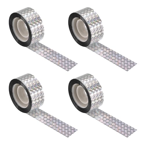 QUARKZMAN Cinta Reflectora para Ahuyentar Aves 200m (656 Pies) Cinta Anti Palomas Repelente De Aves Doble Cara Destellos 2.4cm (1 Pulgada) para Control De Aves En Jardines