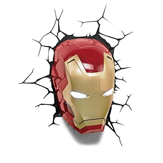Iron Man 3 Mask 3D Deco Light (Marvel) by 3D Light FX