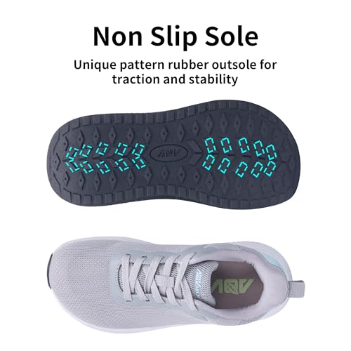 Image of Wide Toe Box Shoes Women Arch Support Walking Shoes for Plantar Fasciitis Wide Width Orthotic Tennis Sneakers