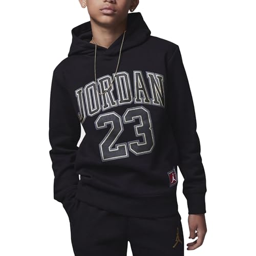 Jordan Felpa da Ragazzo con Cappuccio Hbr Nera Taglia XL (158-170 CM) Codice 95C479-K5X