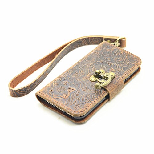Jjnusa Handmade Retro Book Style Leather Wallet Case For Samsung Galaxy S10 5G 6.7 Inch Flip Cover Gift Handmade Brown #TOP25