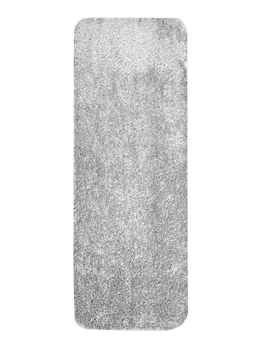 Image of Saral Home Shaggy Modern Carpet (Grey, 45X120 cm)
