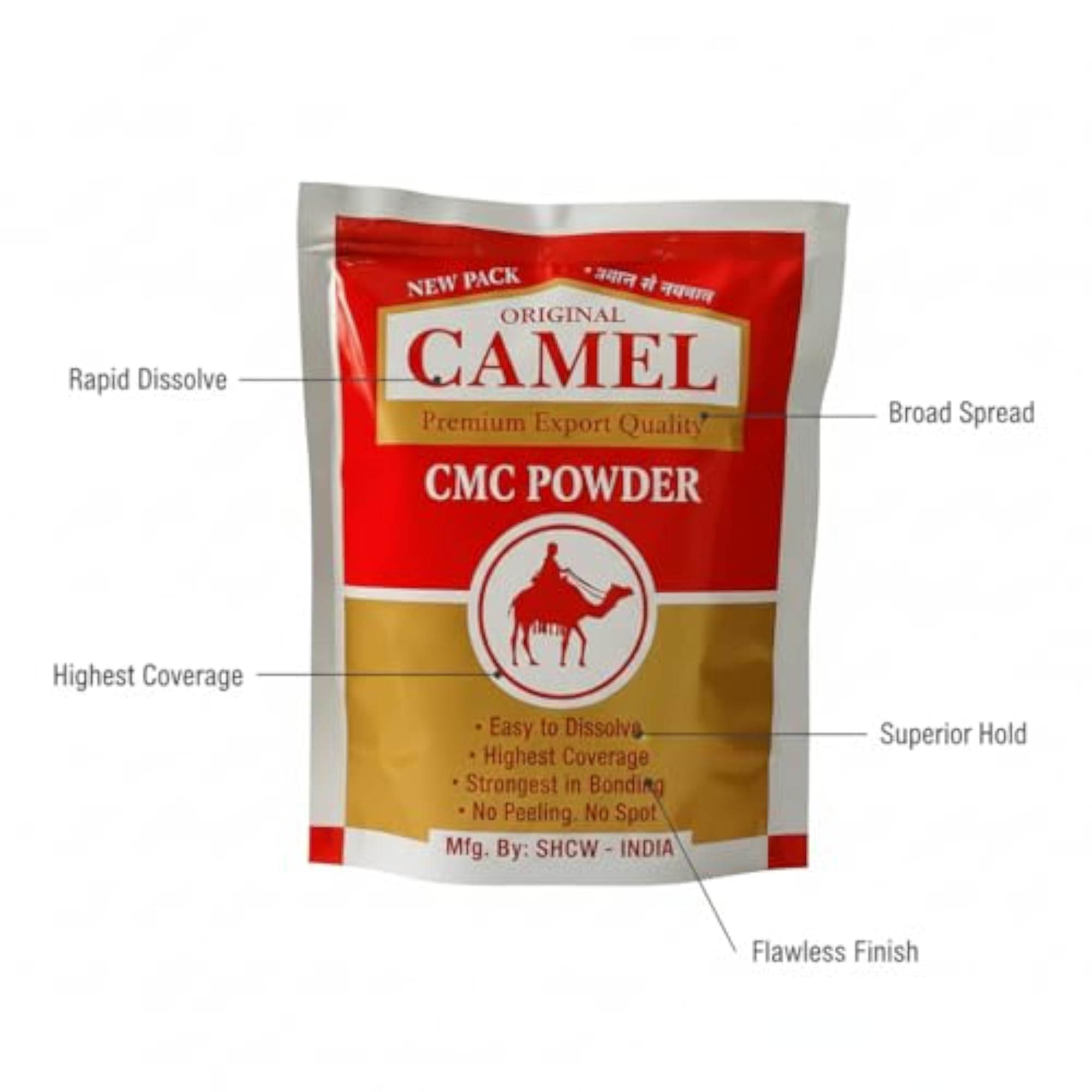 Camel CMC Powder Wallpaper Adhesive 200g, Strong Wall Sticker Gum