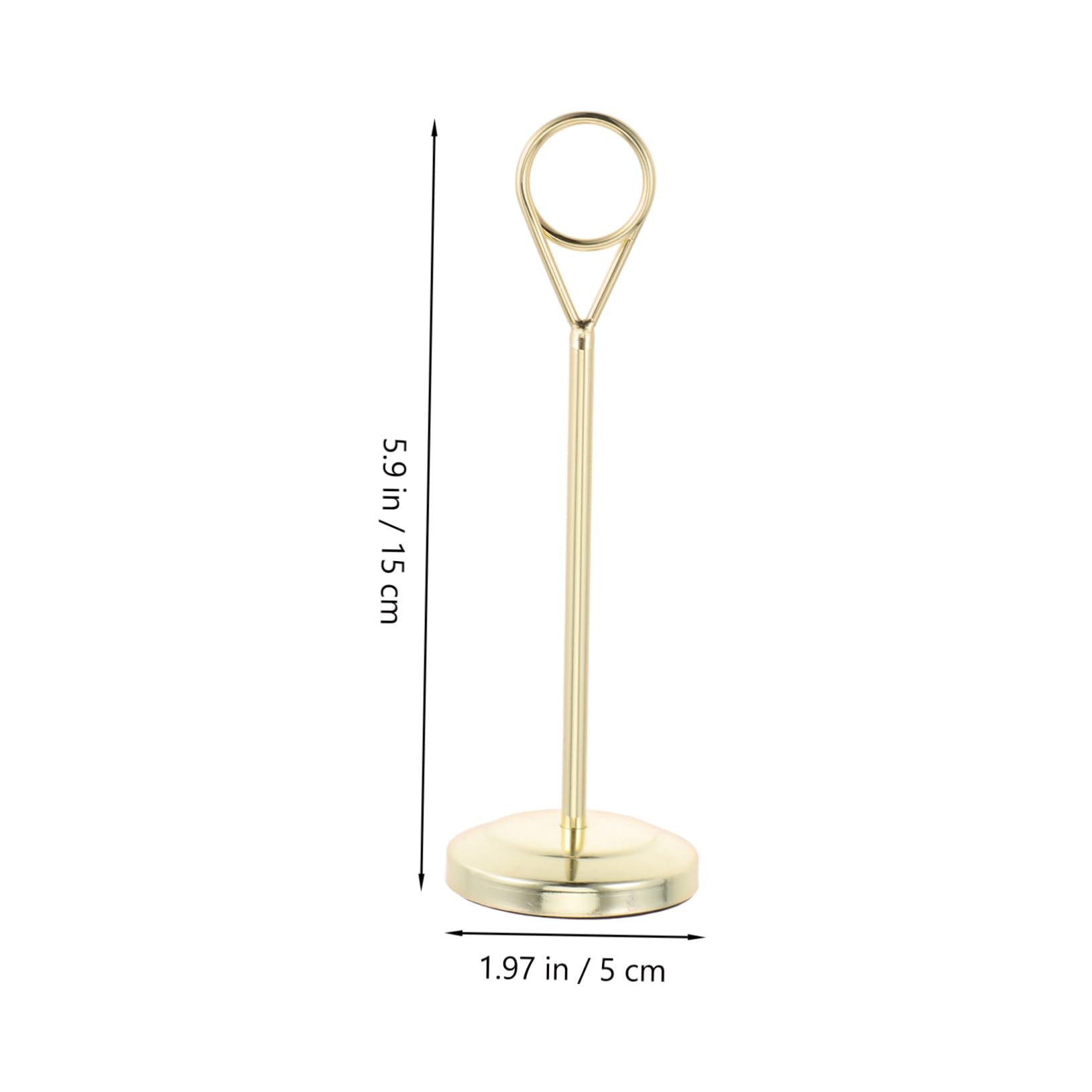 STOBAZA Tall Table Number Holders Stainless Steel Sign Stands for Restaurant Versatile Menu Card Holder for Hotel Banquet