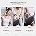 INIA PocketForce Mini Massage Gun - 75% Smaller, High-Power Percussion for Full Body Relief, Portable Deep Tissue Massager Gun with Leather Case & 3 Heads for Travel & Office Use, Gifts for Men Women