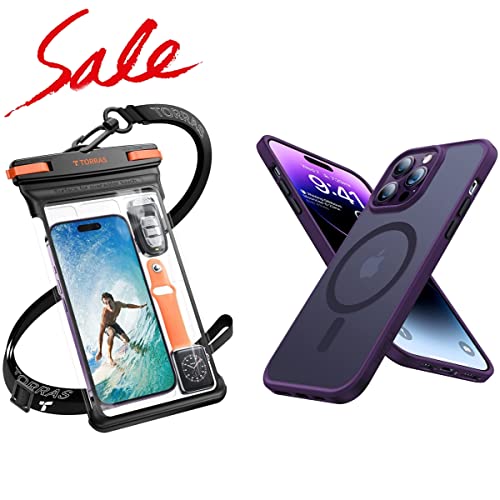 TORRAS Magnetic for iPhone 14 Pro Max Case + Icecube IPX8 Waterproof Phone Pouch