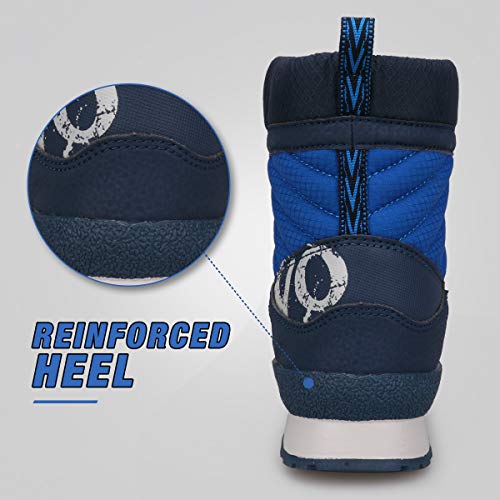 UOVO Boys Snow Winter Boots Kids Waterproof Outdoor Boots Warm Slip Resistant(Little/Big Boys)4