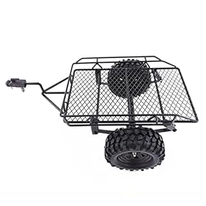 ZPDD Metalen Spring Hitch Mount DIY Trailer Afstandsbediening Auto Modificatie Upgrade Trailer voor 1/10 RC Crawler…