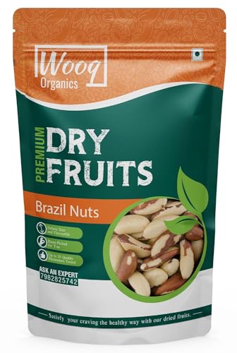 Image of Wooq Organics Brazil Nuts, Jumbo Premium Brazil Nuts 250g | All Natural | Rich in Iron