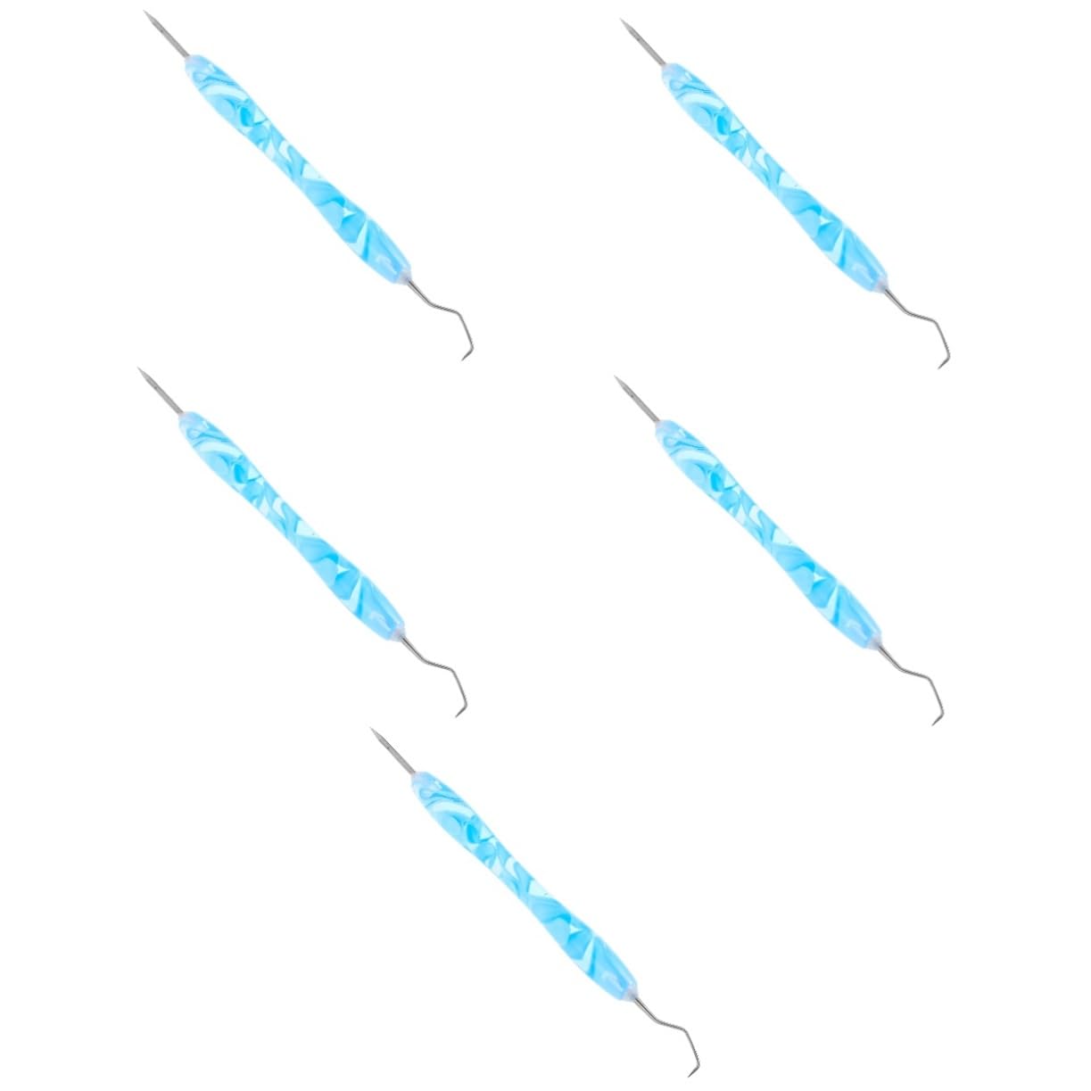 NUOBESTY 5 Ensembles Couteau de désherbage Outil de désherbage kit d'outils de désherbage de vinyle sculpture désherbeur de vinyle kit de désherbage de précision Plastique Sky-blue