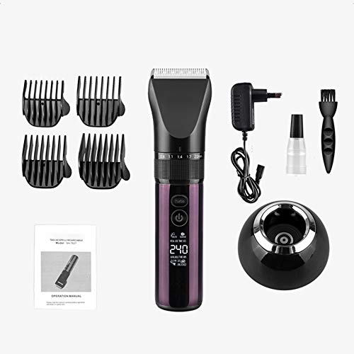Mens Haarschneider schnurloses Telefon, Smart Charging Abnehmbare Messerkopf mit 4 Führungskämme Haar Grooming Kit