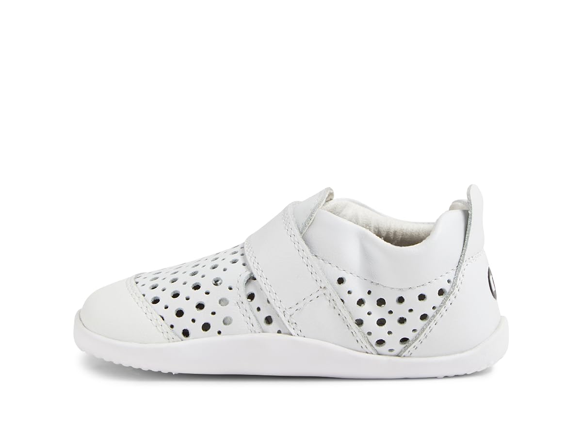 Xplorer Go Punch Calzature Amiche dei Bambini per i Primi Passi del Bambino (White, Sistema Taglie Calzature EU, Bimbo (0-5 Anni), Numero, Media, 19)