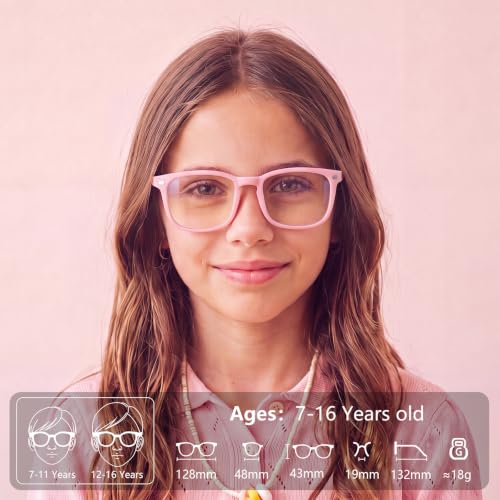Image of EYEBUDDY Blue Light Glasses for Kids Boys Girls,Computer Gaming Bluelight Glasses,Fake Glasses for Ages 2-12