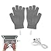 USB Gants Chauffants Winter Heating Gloves pour Hommes et Femmes Mitaines Chaudes lavables à moitié alimentées par USBpour Cyclisme Moto Ski de randonnée et Alpinisme