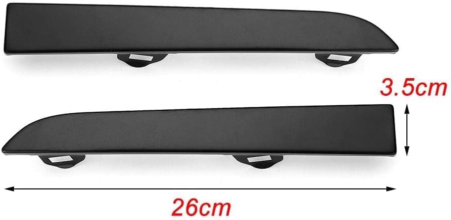 AUTOXBERT 2PCS Front Bumper Grille Headlight Filler Trim Panels Set for Toyota Tacoma 2001 2002 2003 2004 Pickup TO1089108 TO1088108