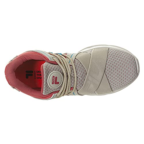 Tênis Fila Springy, Feminino, Bege/Coral/Azul, 37