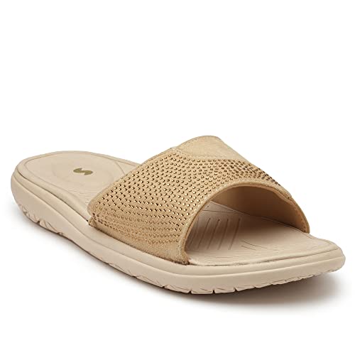Image of SOLETHREADS PALM SLIDES | Durable | Sturdy | Light | Comfortable | Shock Absorbent | Slippers | Flip Flops | Slides for Women