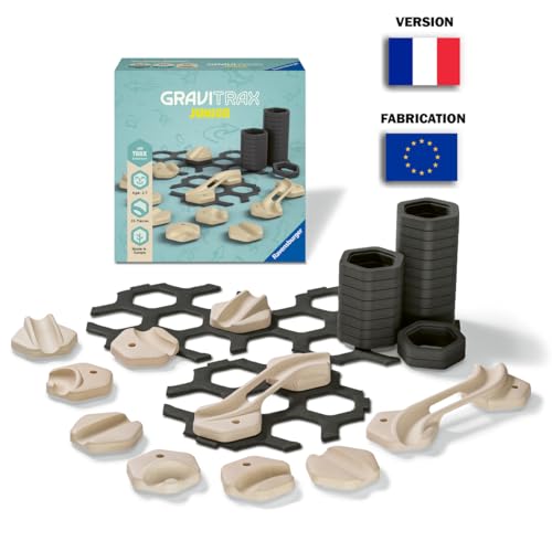 Ravensburger - Gravitrax Junior - Set d'extension Rails - My Trax 35 pièces - Circuit de Billes - Jeu de Construction créatif - Parcours de Billes à Construire - Dès 3 Ans - Version française - 27401