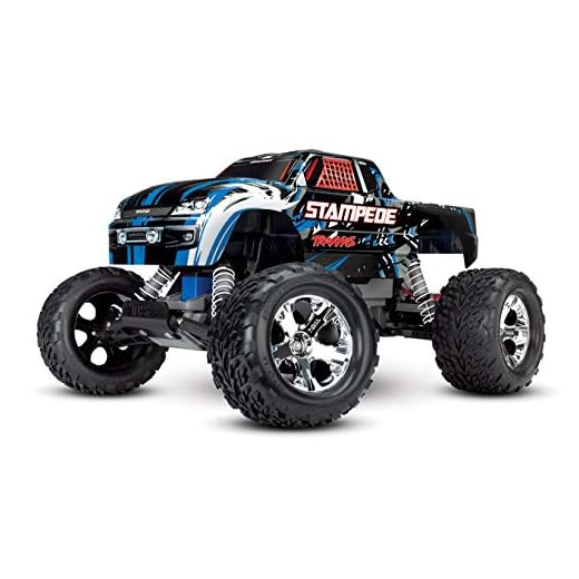 Traxxas Stampede 1/10 2WD Monster Truck with TQ 2.4GHz Radio, Blue, 1:10 Scale
