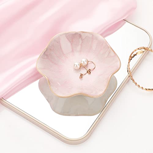 Image of Jewelry Dish Tray Ring Holder Ceramic Trinket Tray Ring Dish Small Key Bowl