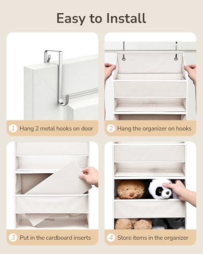 Image of ULG 2 Pack 5-tier Over the Door Organizer Beige