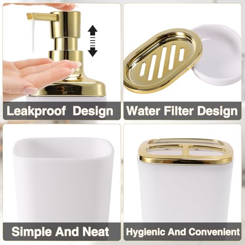 Accesorios para baño blanco 11 Imagen adicional