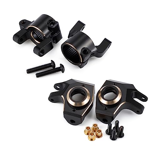 SCX10 II Brass Weights C Hub 30g Caster Blocks 96g Steering Knuckles for Front Axle for 1/10 RC Crawler AR44 Axial SCX10 Upgrades