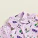 Karuedoo Toddler Baby Boy Mardi Gras Outfit Button Down Short Sleeve Bowtie Shirt Top Shorts Set Gentleman Outfits Suit (C-Purple, 4-5T)