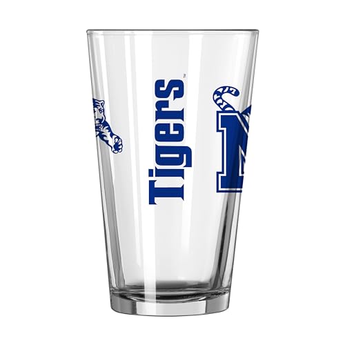Image of Logo Brands NCAA 16 oz Pint Glass - Durable Glass With Bold Team Color- Chip-Resistant Rim Drinkware For Fans, Tailgates, Home Bars & Everyday Use