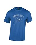 Seton Hall Pirates 100% Pre-Shrunk College Short Sleeve, Royal Blue, X-Large