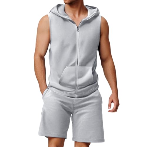 Survêtement homme été anti transpirant avec veste zippée pour le sport