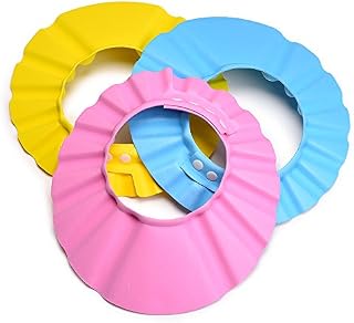 Blulu 3 Pack Baby Shower Cap Bath Shampoo Cap Hat