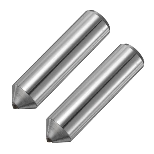 uxcell 2pcs Diamond Dressers, 12mm x 47mm (15/32\" x 1-7/8\") Single Tapered Point Grinding Wheel Round Pen Welded Diamond Dressing Tools, Silver Tone
