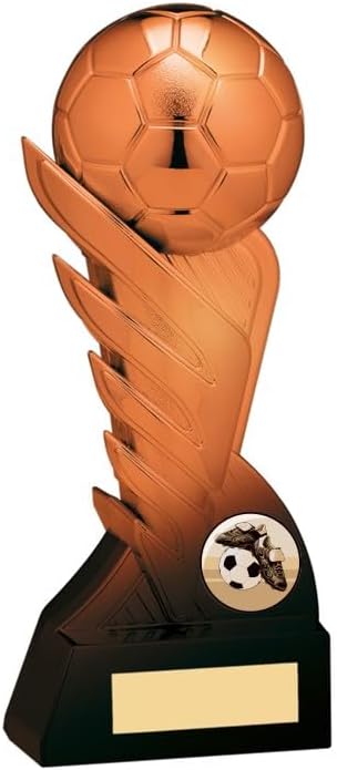 Pegasus Fire Football Trophy Award 2 Sizes Metallic Copper Series Free Engraving RF094-GOOD (215mm)