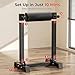BODYRHYTHM Bulgarian Split Squat Stand, Single Leg Squat Roller Stand with 7 Adjustable Roller Heights for Squats, Leg Lunges, Bodyweight Training. (Black)