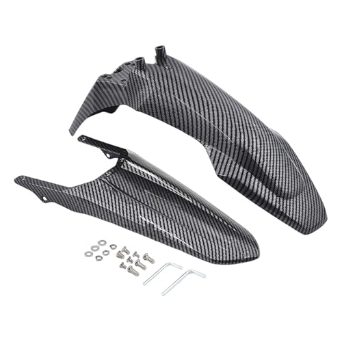 Juego guardabarros delantero y trasero universal portátil para motocicletas de carretera y exterior