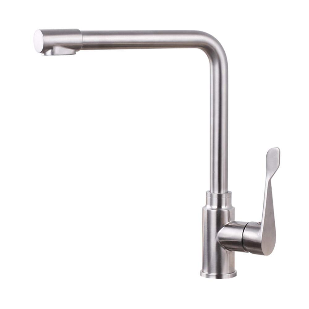 Robinet de cuisine 3 voies en acier inoxydable mitigeur chaud froid