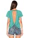 Blooming Jelly Women's Sexy Backless Short Sleeve Top Back Knot Casual Shirt Tee
