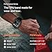 Fullmosa Compatible with Apple Watch Straps 45mm with Bumper Case, Rugged iWatch Replacement Bands for Apple Watch Series 9/8/7, 44mm/45mm, Black